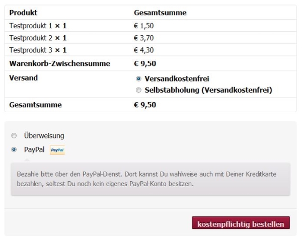 WooCommerce Checkout Button Änderung