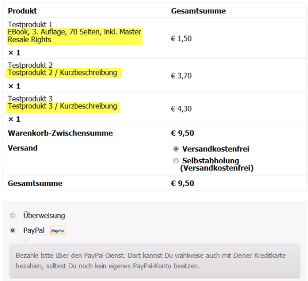 WooCommerce Änderung Checkout