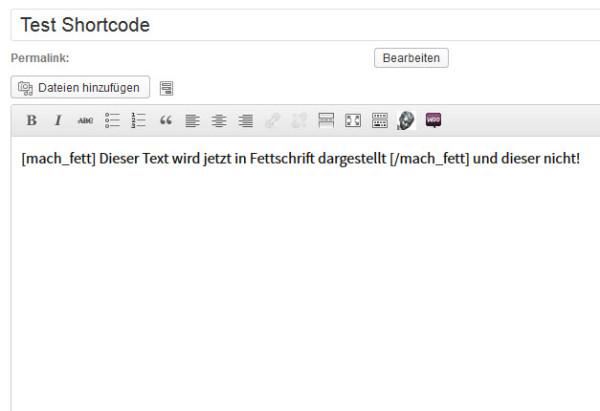 WordPress - Eigene Shortcodes für WordPress erstellen - Vertrieb im Netz